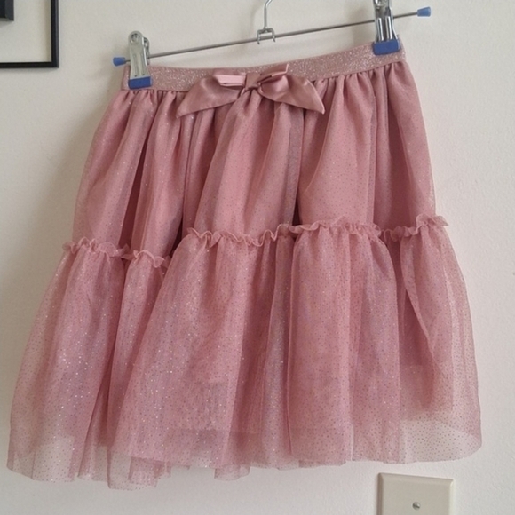 H&M Other - H&M Girls Pink Glitter Tule Skirt Size 6x/7